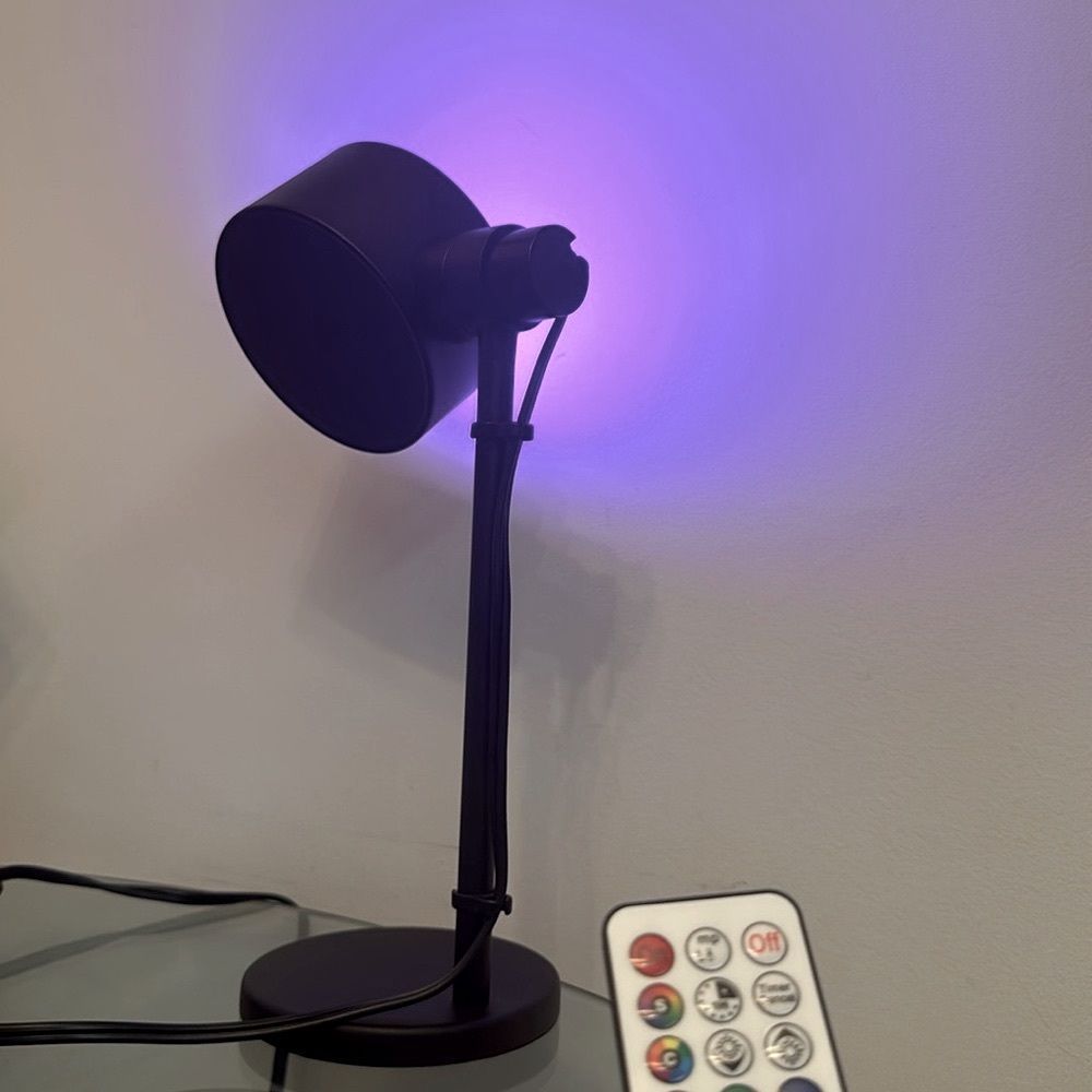 LED Spotlight Multicolour Lamp, 360 Degree Rotation, Wireless Remote